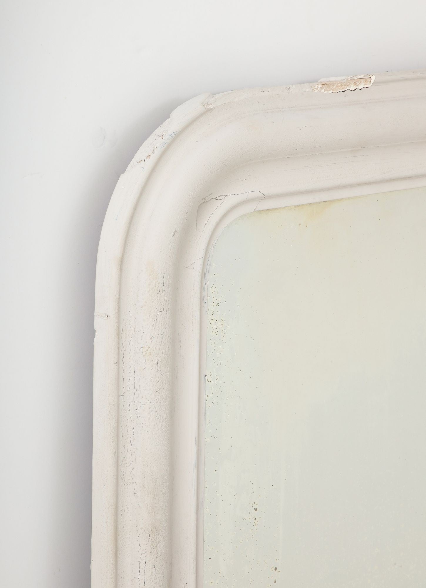 White Painted Louis Philippe Mirror, France Early 20th Century