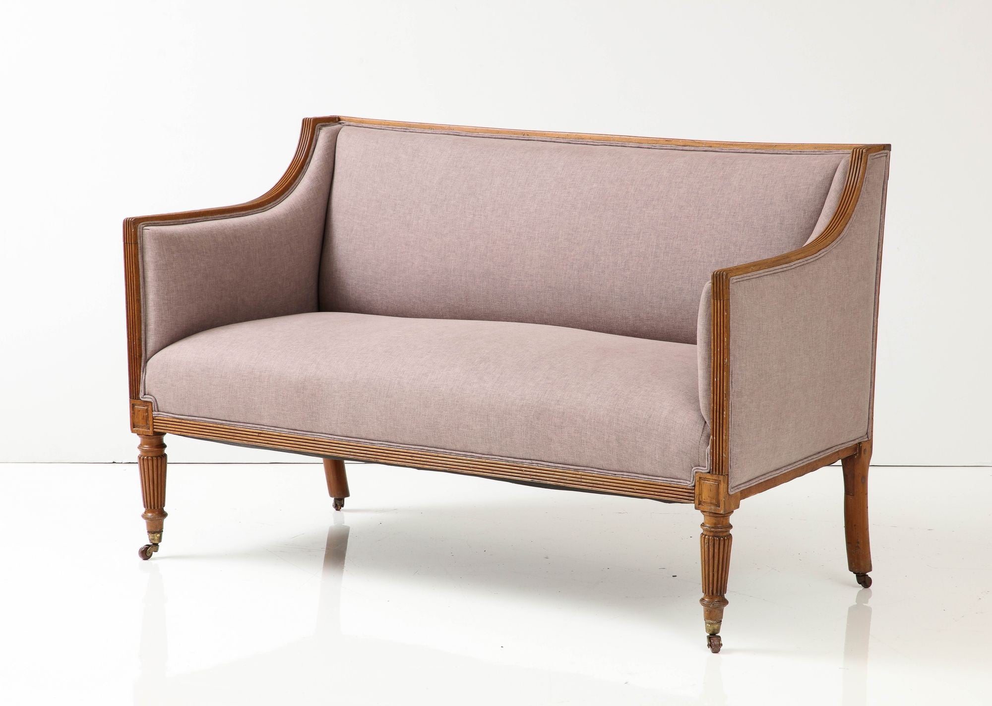 English Regency Tightback Loveseat or Settee, 1820s