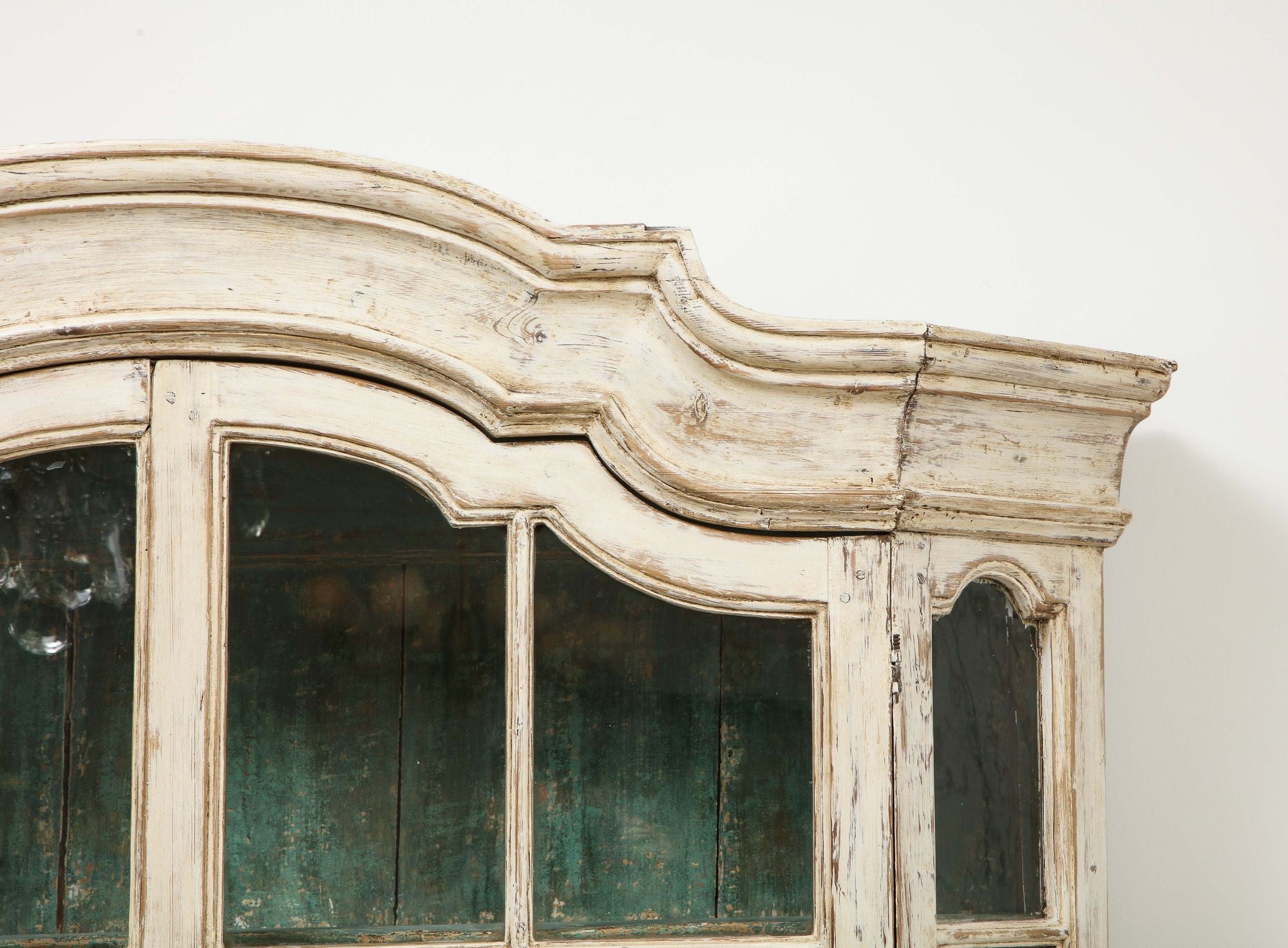 Early 19th century Swedish Vitrine White Painted Pine