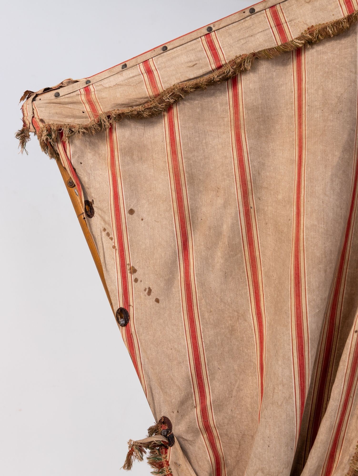 Vintage French Beach Chair with Canopy, Mid 20th C.