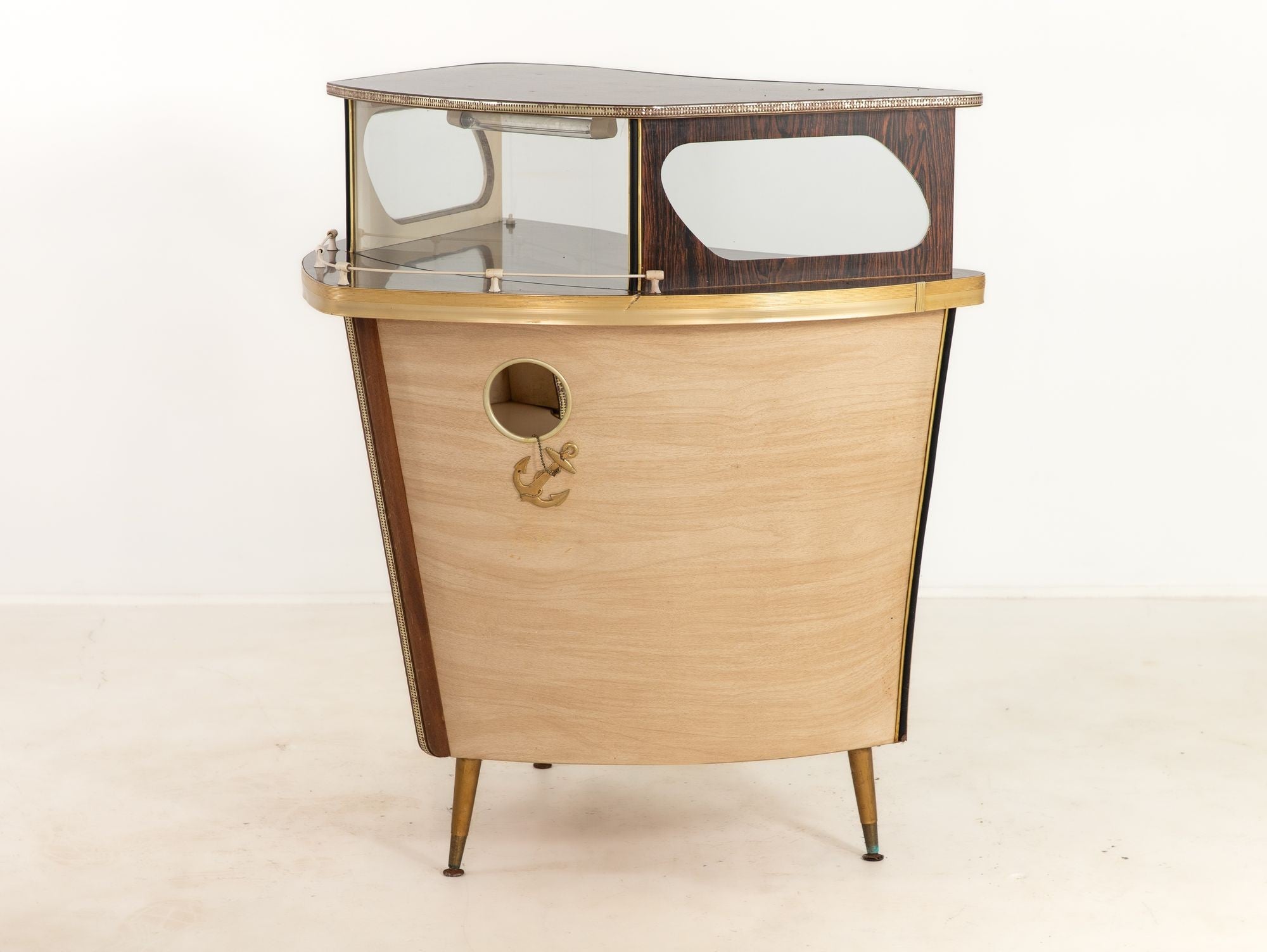 1960s Cocktail Bar in the Shape of a Boat Bow, England 1960s