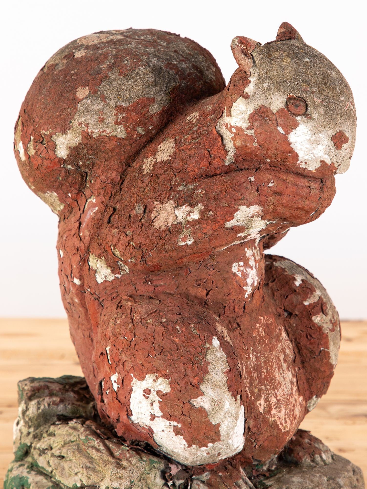 Reconstituted Stone Squirrel Garden Ornament, England 20th Century