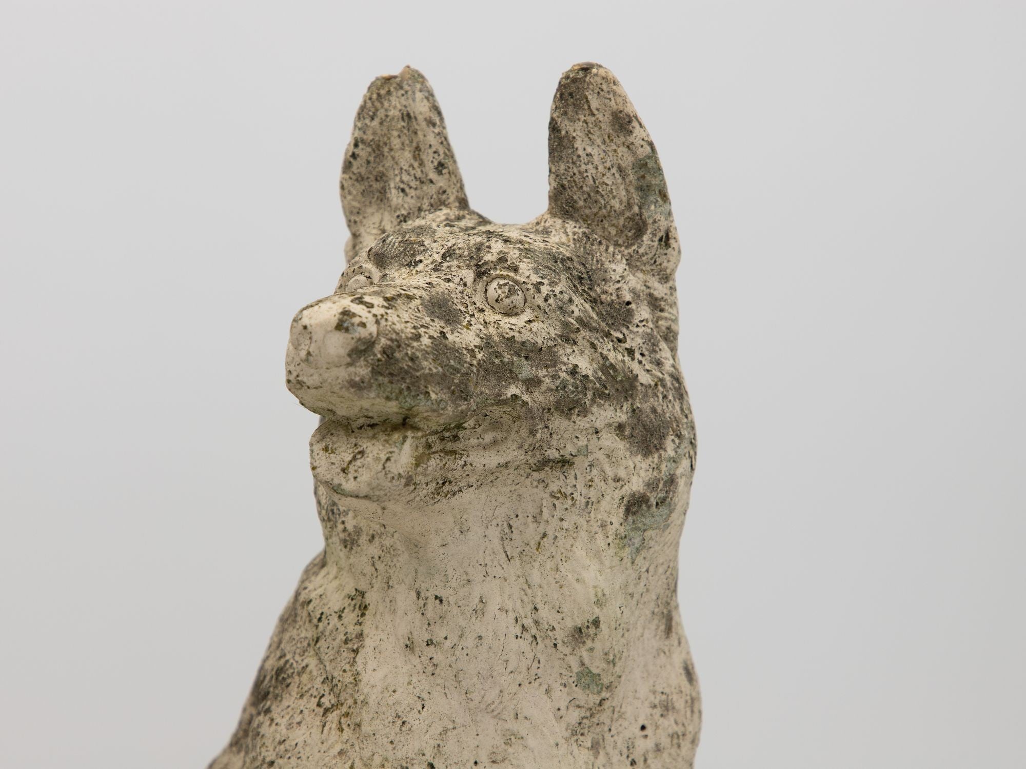 Pair of Concrete Shepherd Dogs, English mid 20th Century