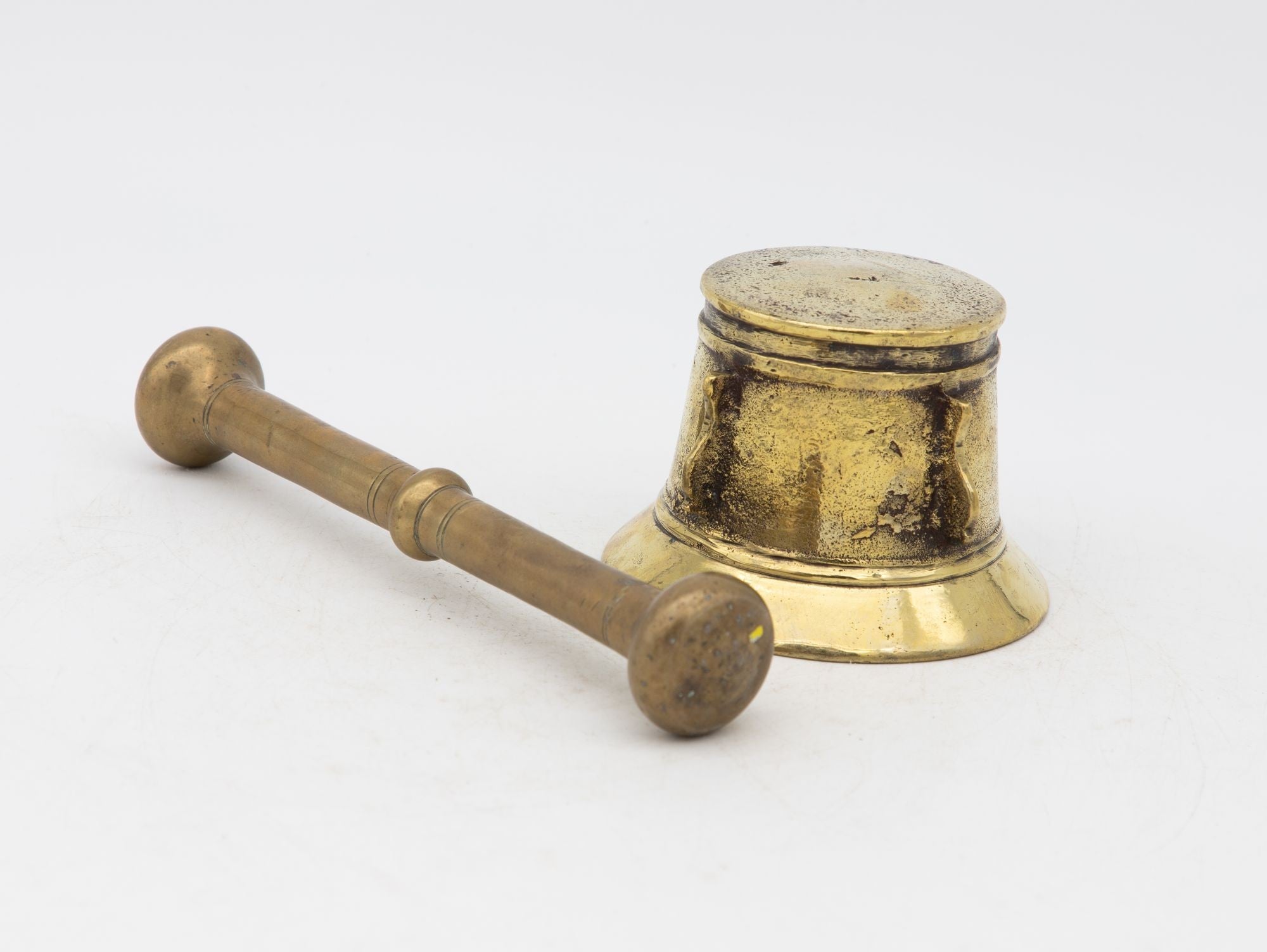 Antique Vintage Brass Mortar and Pestle