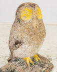 Vintage Stone Owl Garden Ornament