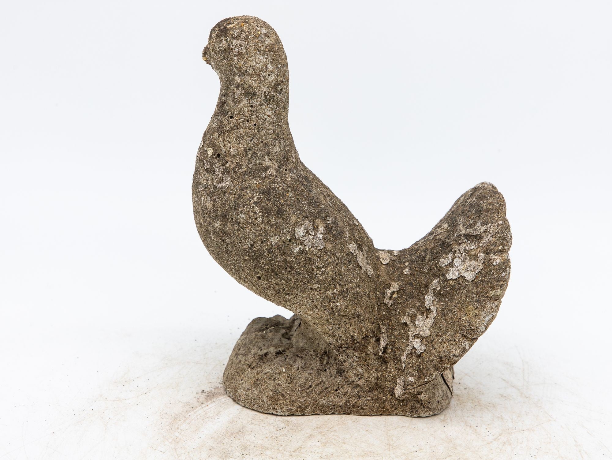 Concrete Dove Garden Ornament, England 20th Century