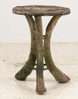 Faux Bois Reconstituted Stone Table, Scotland Early 20th C.