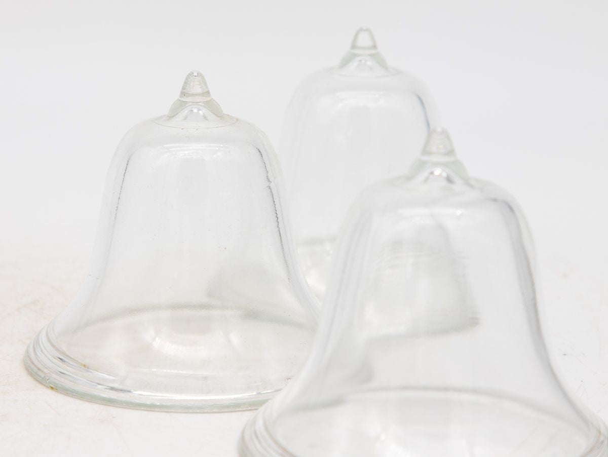 Set of 3 Glass Garden Cloches, English Mid 20th c.