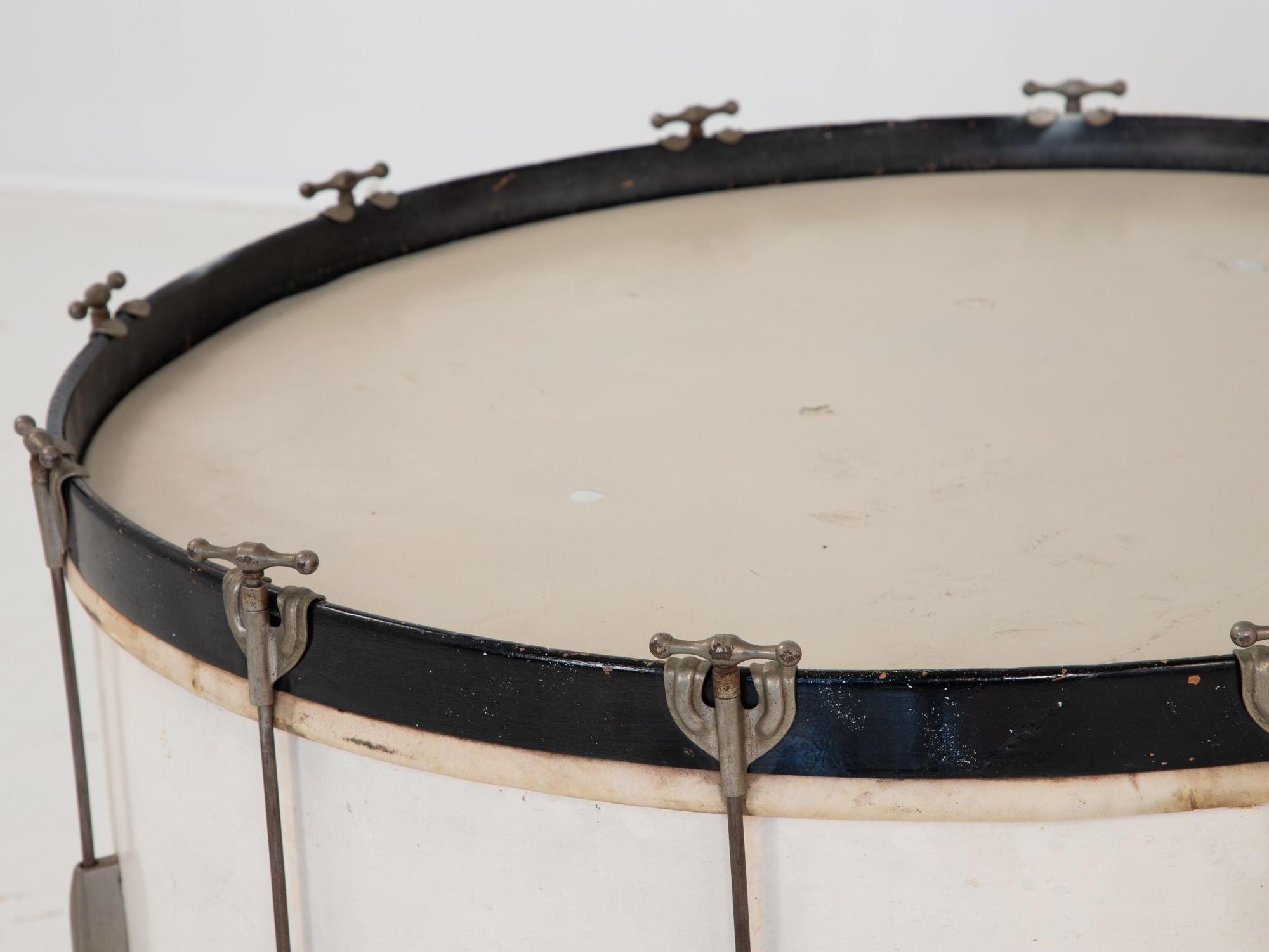 Mid 20th Century White Drum