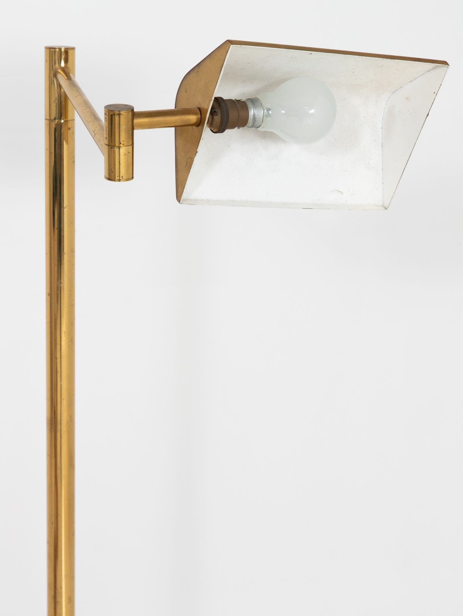 Vintage Brass Floor Lamp, France mid 20th Century