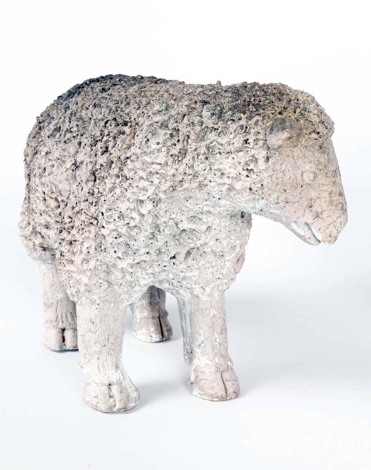 Pair Sheep Tabletop Accessory, English 20th Century