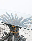 Hollywood Regency Gilt Metal Sheaf of Wheat Coffee Table, France Mid 20th C.