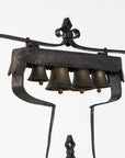 Wrought Iron Latten Bell Stand, Three Tier, English Late 19th C.