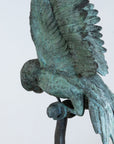 Bronze Sculpture of Three Parrots, Italy Mid 20th C.