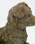 Vintage Reconstituted Stone Dog Terrier, English Mid 20th C.