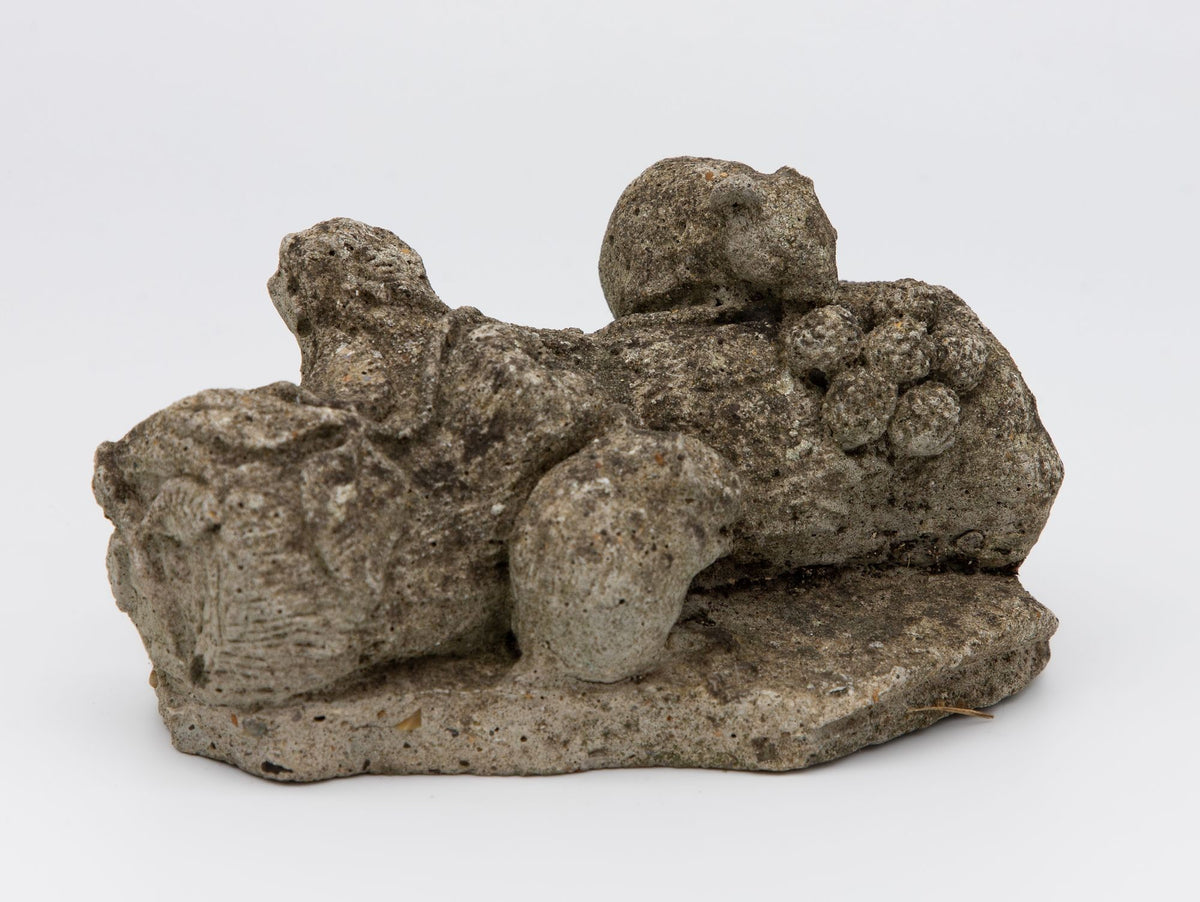Reconstituted Stone Family of Mice Garden Ornament, England 20th C.