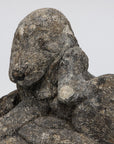 Reconstituted Stone Dog Spaniel Garden Ornament, England 20th Century