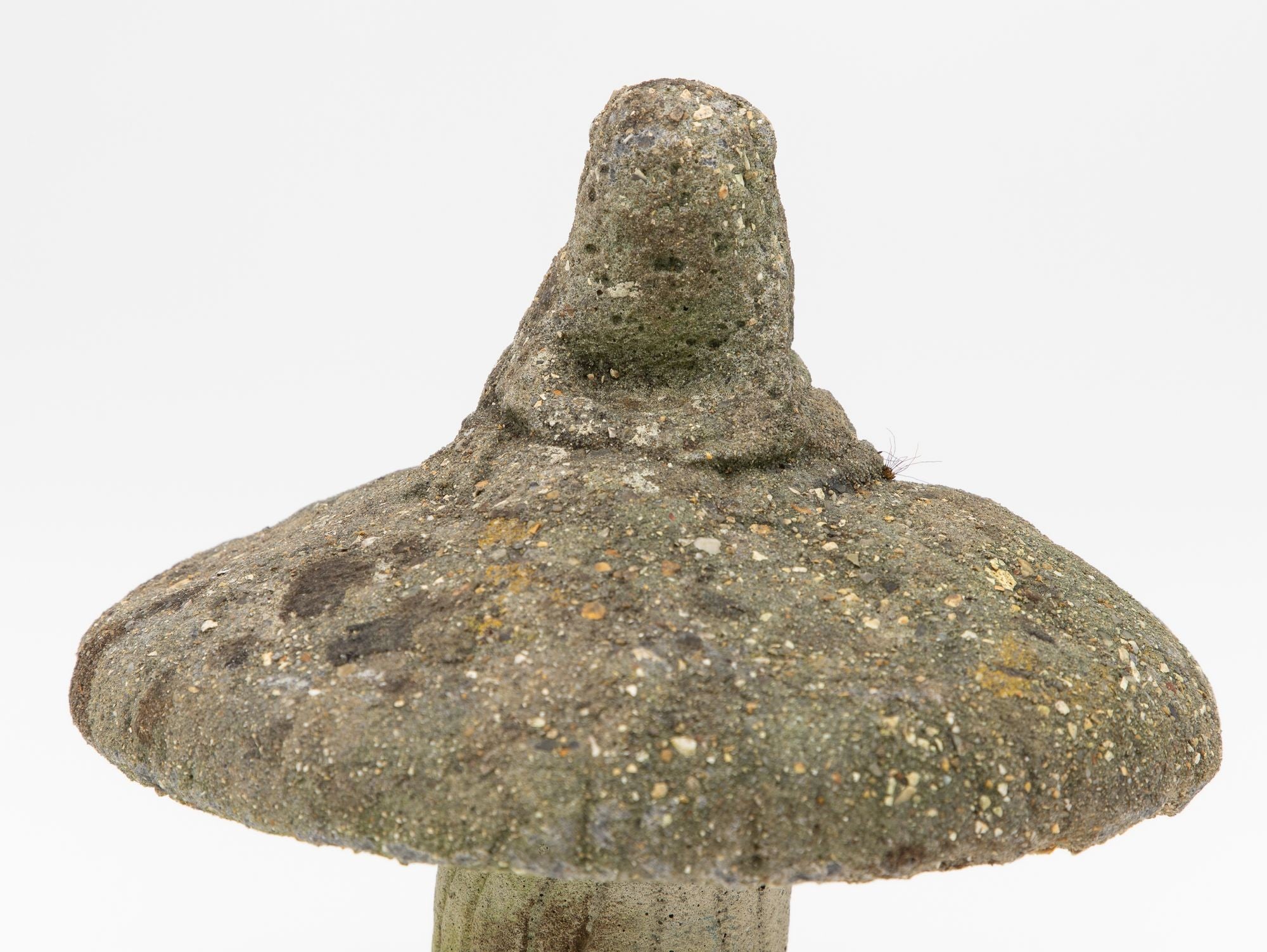 Composite Stone Toadstool Garden Ornament, English Mid 20th C.