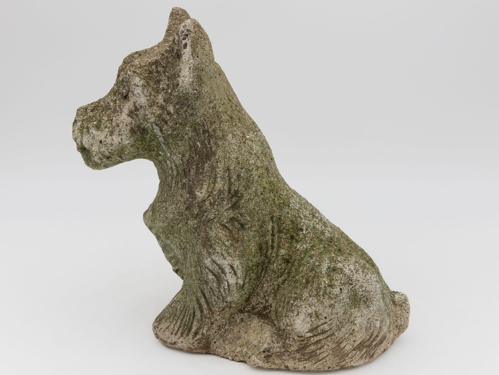 Composite Stone Scottie or Westie Dog, English Mid 20th C.