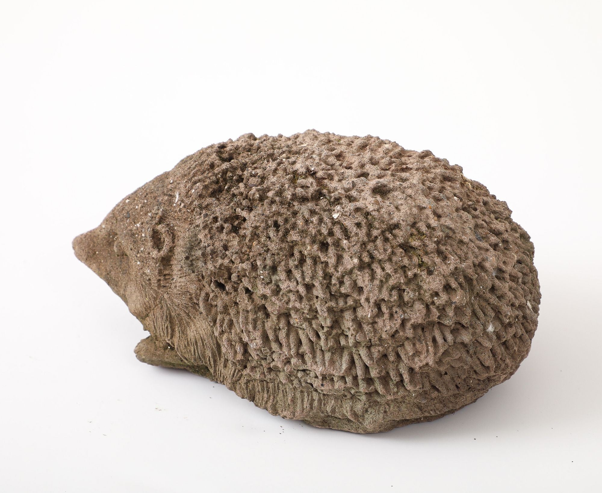 Reconstituted Stone Hedgehog Garden Ornament, 20th Century