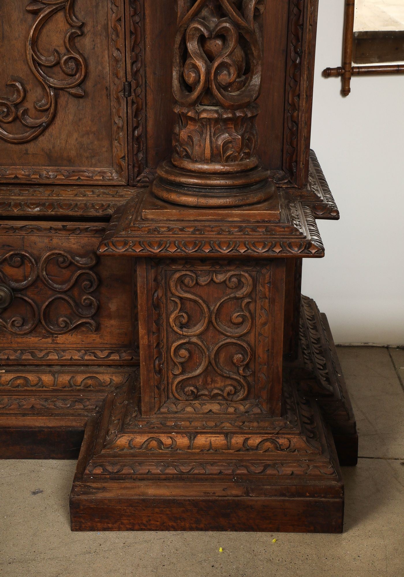 Monumental 18th Century Baroque Italian Walnut Armoire