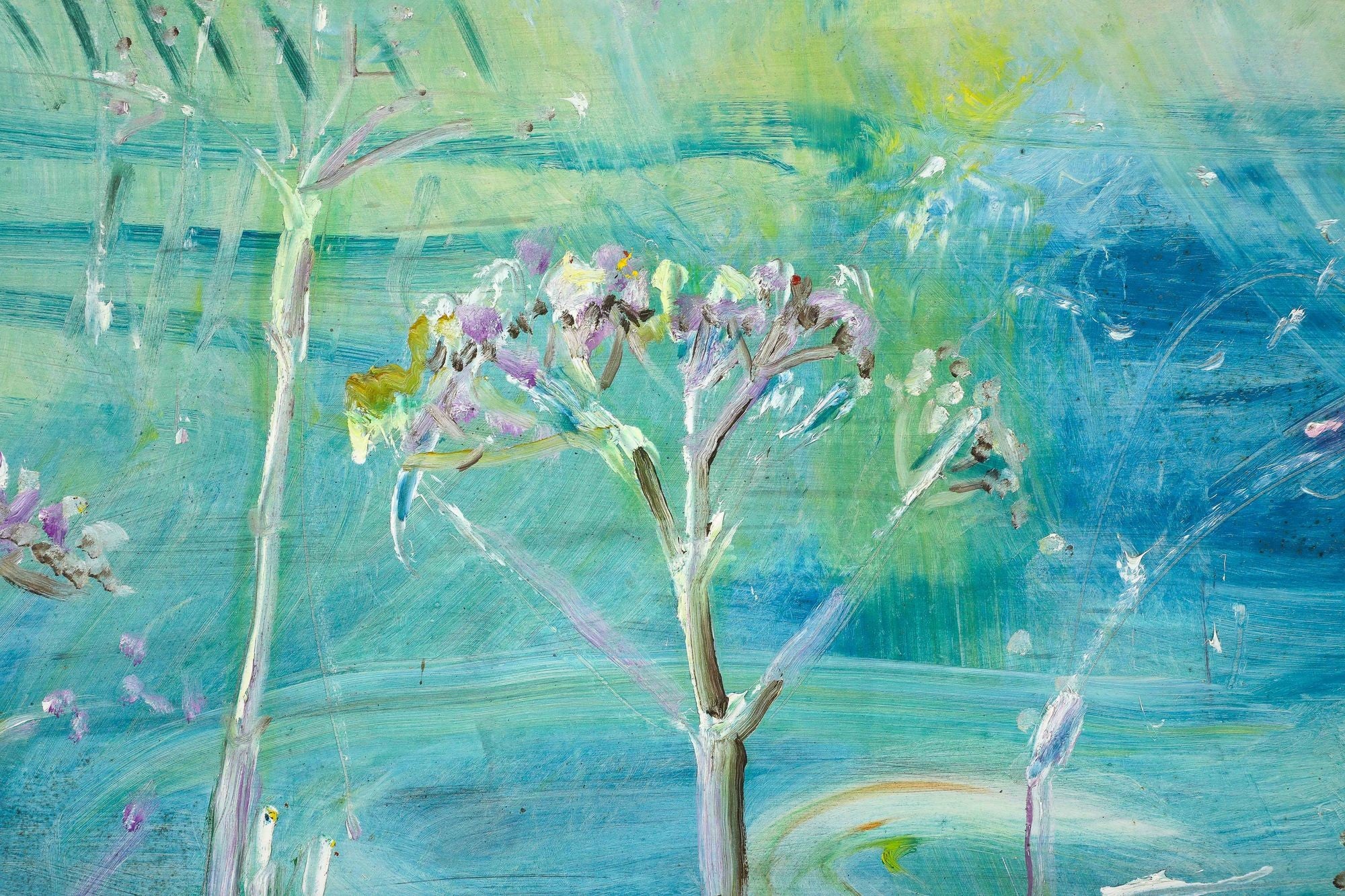 Large Contemporary Impressionist Oil on Canvas, Sven Berlin
