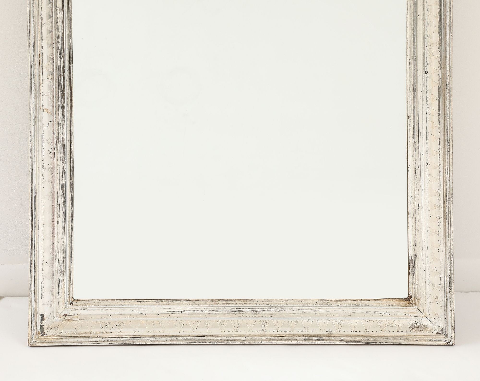 French Silver Gilt Louis Philippe Mirror, Late 19th C.