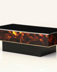 Tortoise Lucite Cocktail Table with Inerior Lights, France 1970s