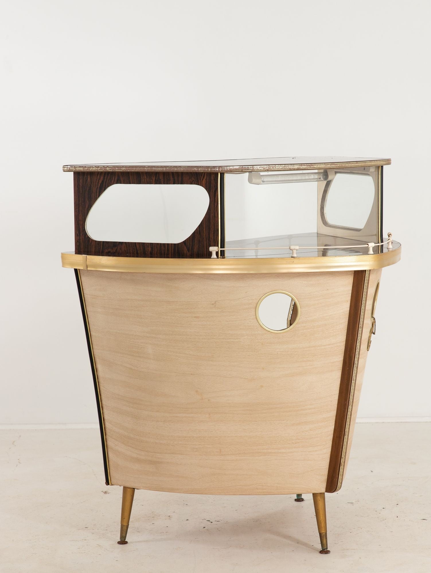 1960s Cocktail Bar in the Shape of a Boat Bow, England 1960s