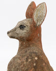 Brown Painted Doe or Deer Garden Ornament