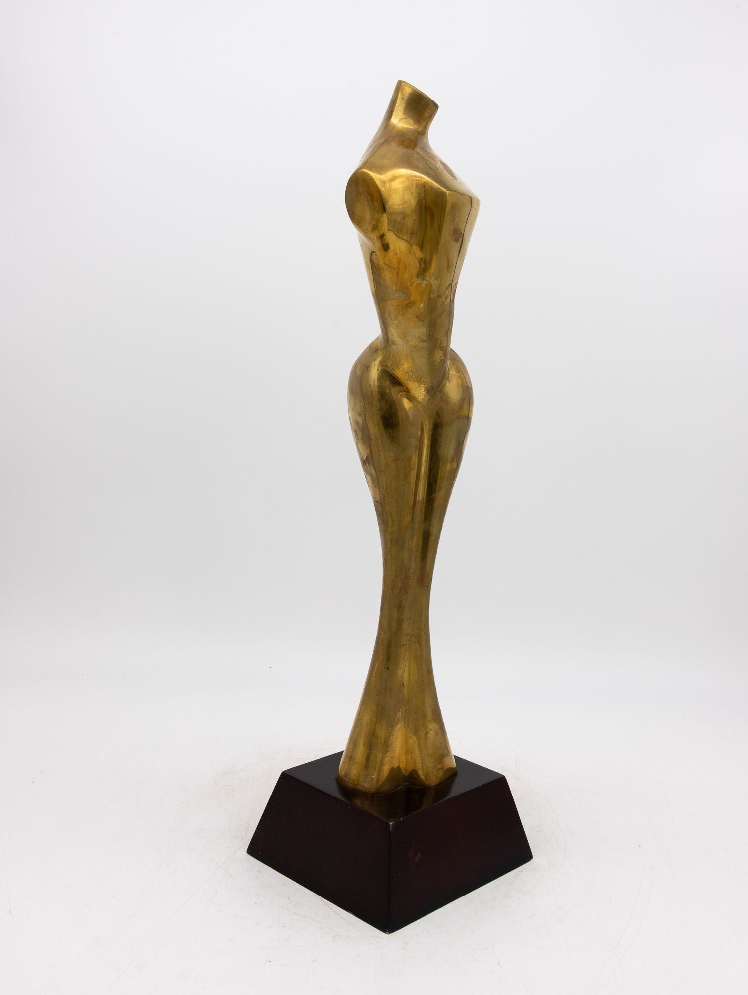 Modernist Style Female Brass Sculpture, USA 1970s