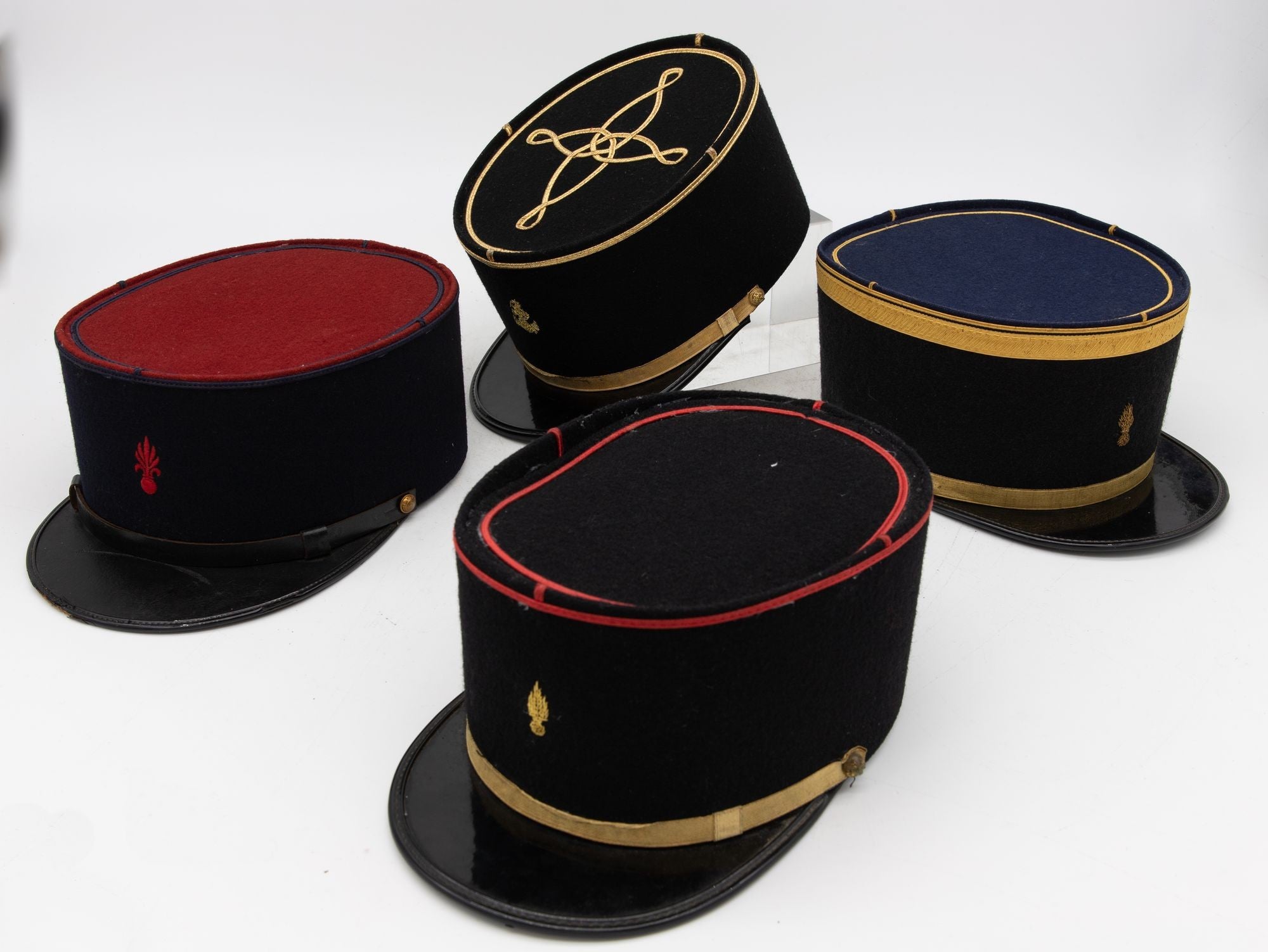 Vintage French Military Academy Officers Hat, Mid Century