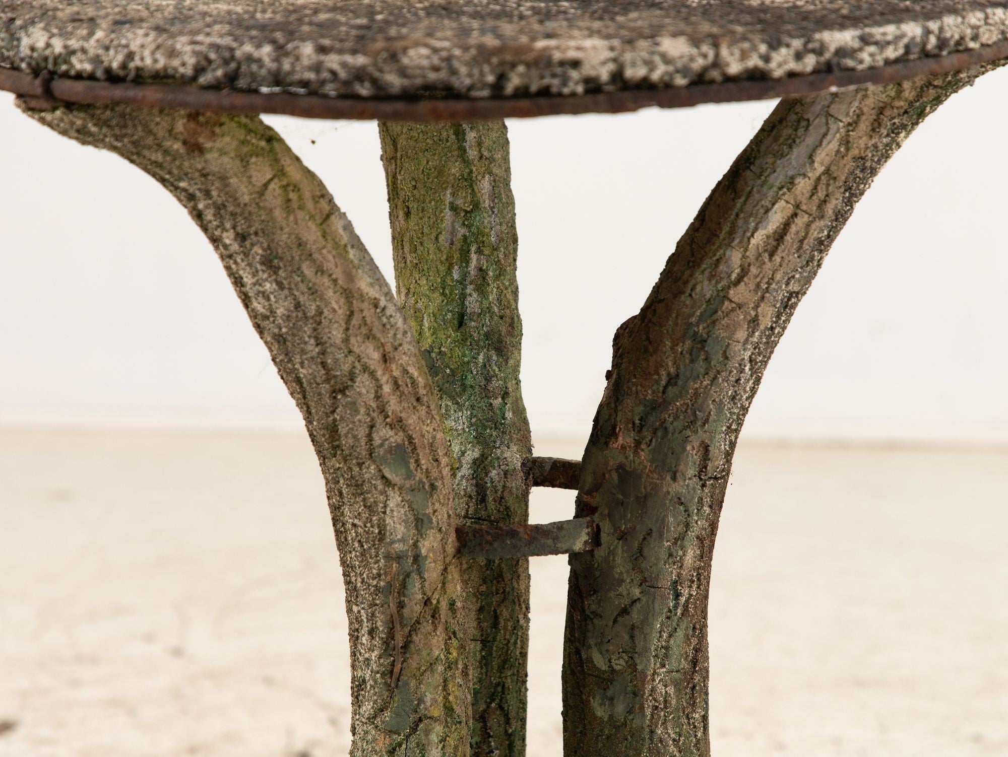 Faux Bois Reconstituted Stone Table, Scotland Early 20th C.