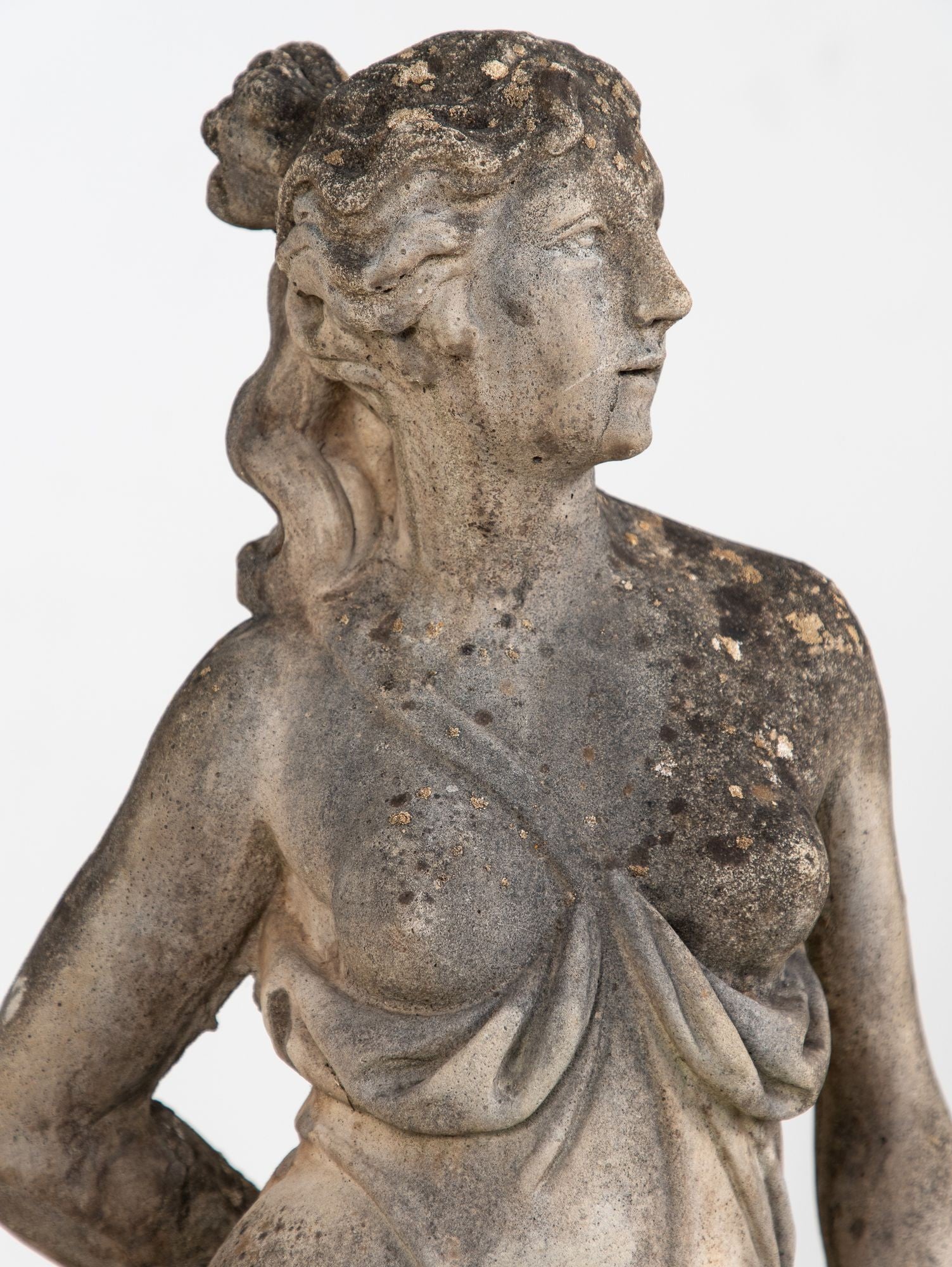 Large Winter Goddess of the Four Seasons Garden Figure, Italy, Late 20th C.