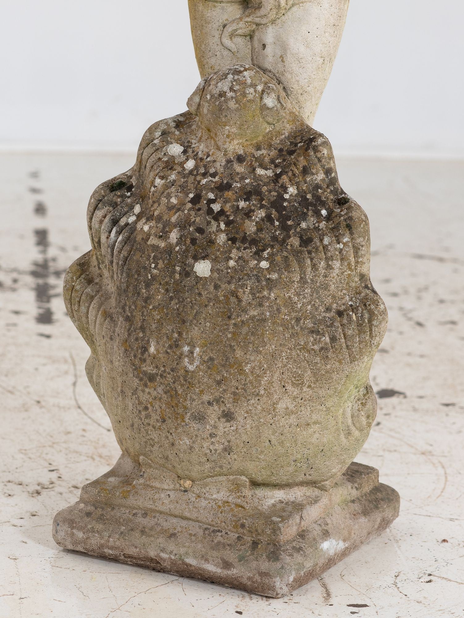 Composite Stone Figure of Venus Emerging from a Shell, England Mid 20th C.