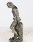 Composite Stone Weathered Garden Statue of Maiden or Goddess, England Mid 20th C.