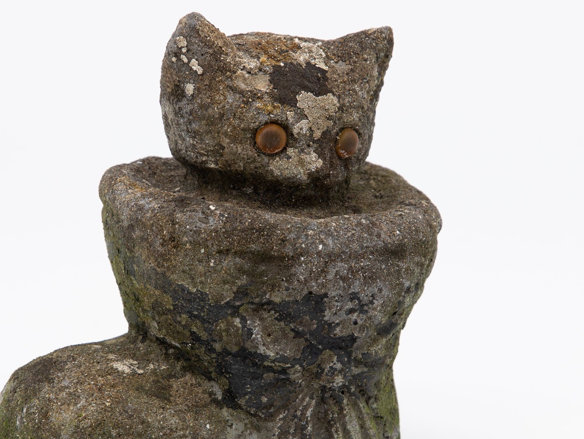 Composite Stone Kitten in Boot Garden Ornament, English 20th Century