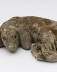 Reconstituted Stone Dog Spaniel Garden Ornament, England 20th Century