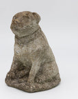 Composite Stone Bull Dog Garden Ornament, England 1970s