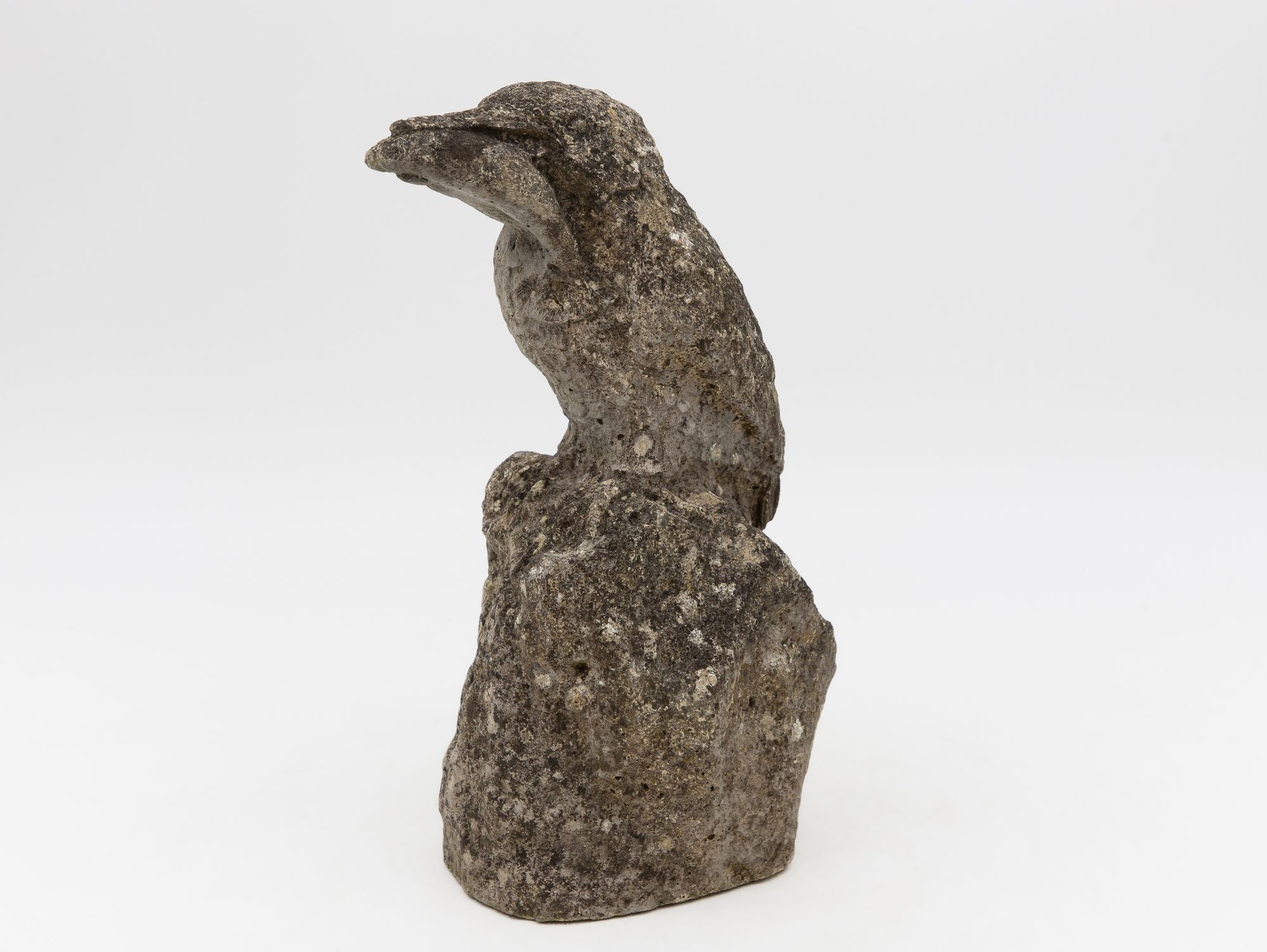 Reconstituted Stone Raven, English Mid 20th C.