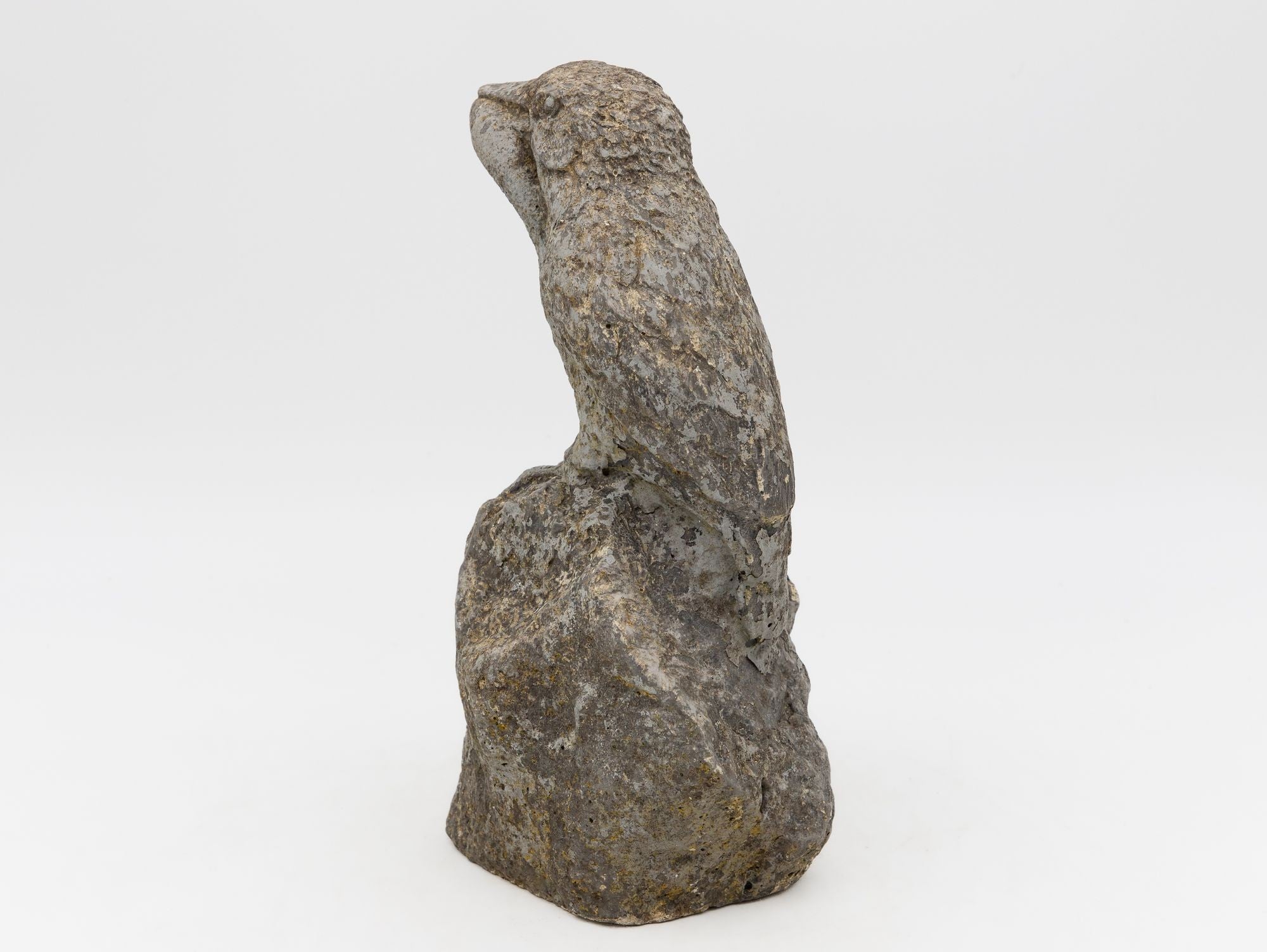 Reconstituted Stone Raven, English Mid 20th C.