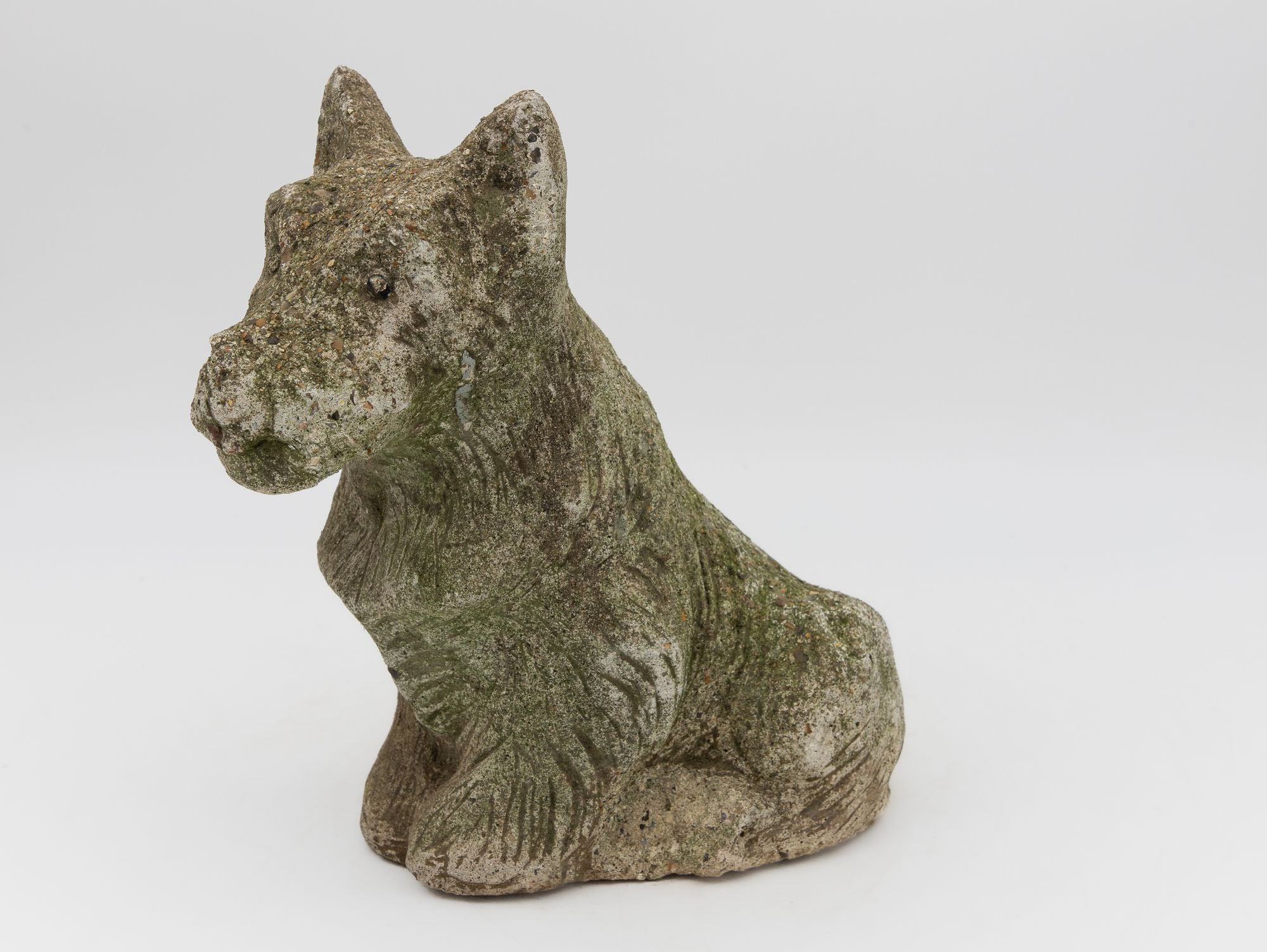 Composite Stone Scottie or Westie Dog, English Mid 20th C.