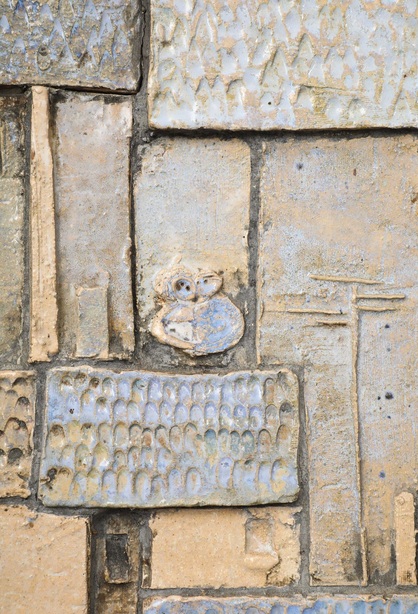 20th Century Glazed Studio Pottery Plaque (France, c. 1960)