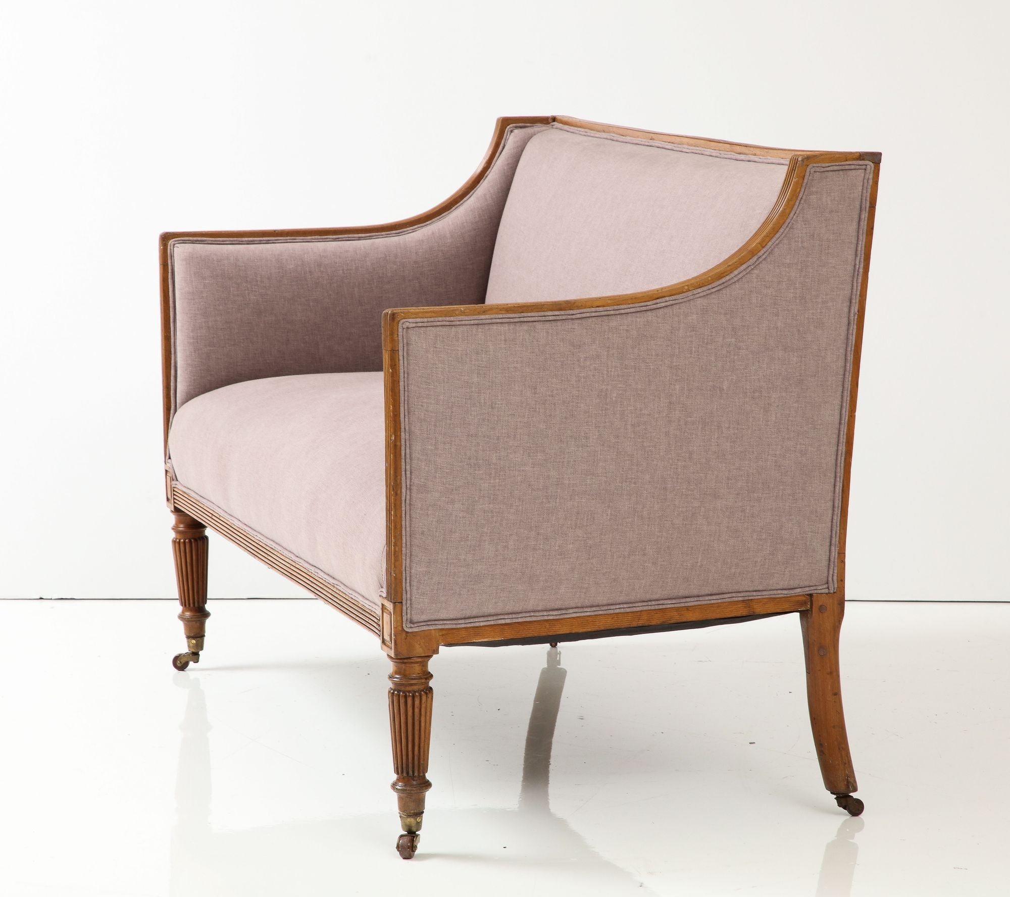 English Regency Tightback Loveseat or Settee, 1820s