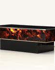 Tortoise Lucite Cocktail Table with Inerior Lights, France 1970s