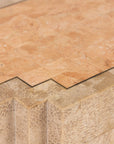 Tessalated Travertine Cabinet, Late 20th C