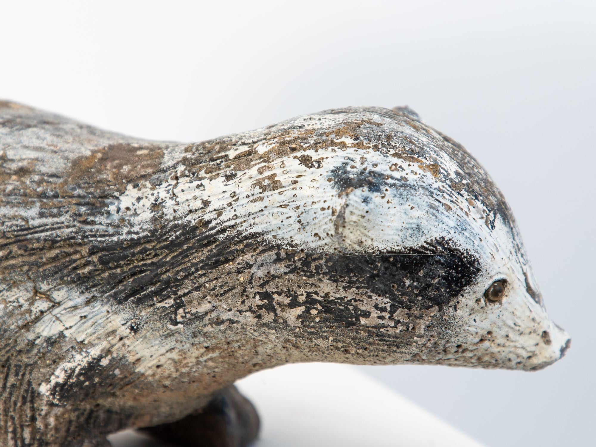 Reconstituted Stone Badger Garden Ornament, England 1960s