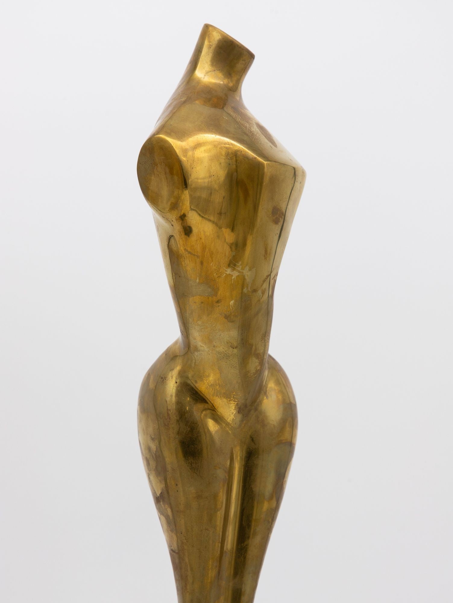 Modernist Style Female Brass Sculpture, USA 1970s
