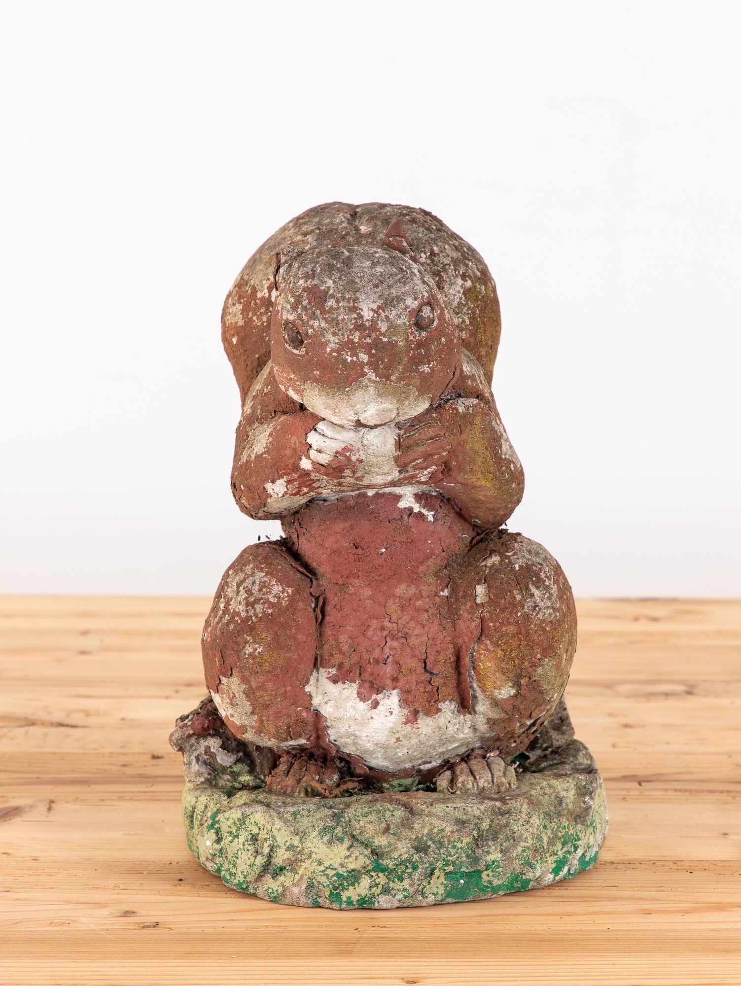 Reconstituted Stone Squirrel Garden Ornament, England 20th Century