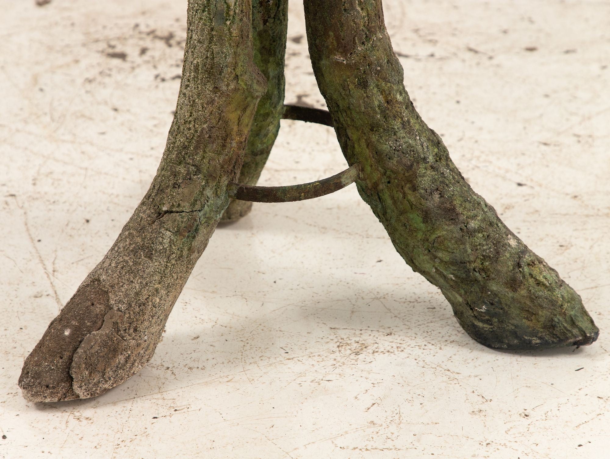 Faux Bois Reconstituted Stone Table, Scotland Early 20th C.